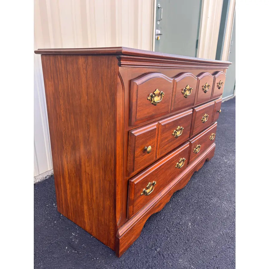 Florida Furniture 6-Drawer Pecan Dresser Chest of Drawers