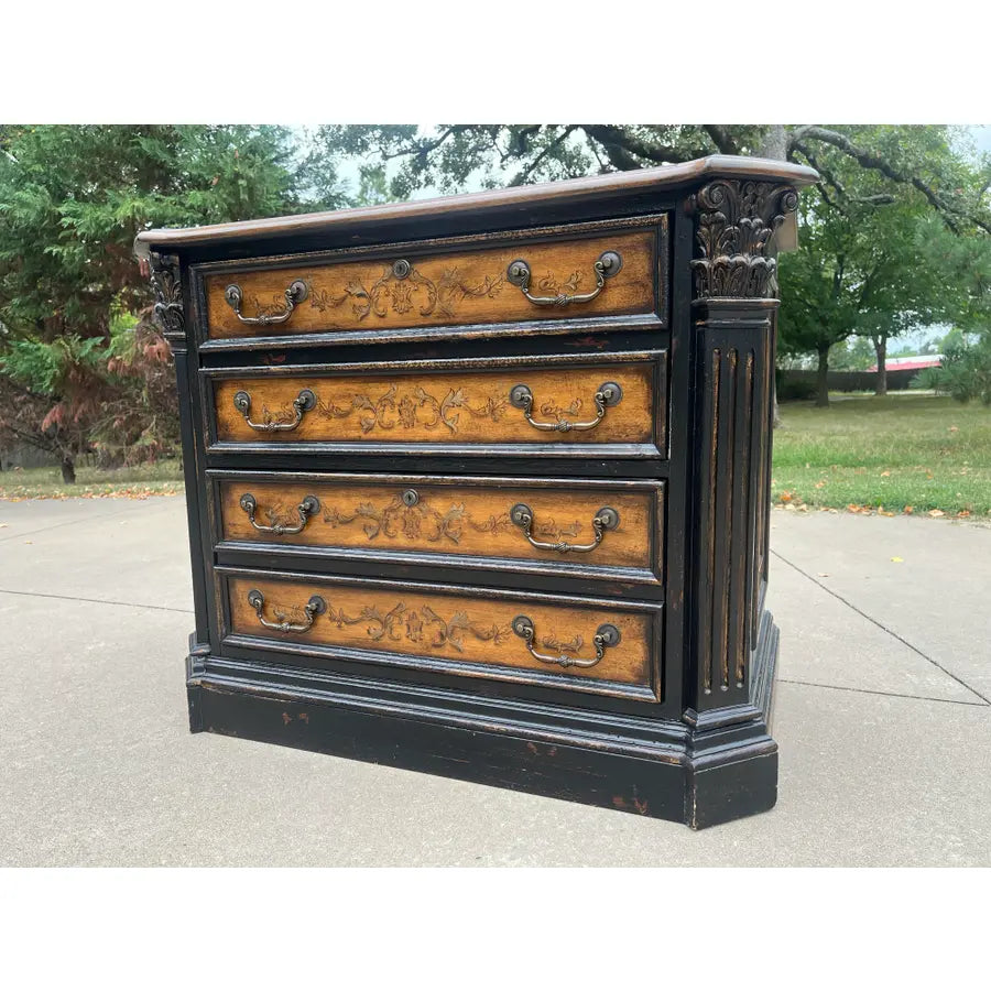 Hooker North Hampton Collection Ebonized Maple Lateral Filing Cabinet