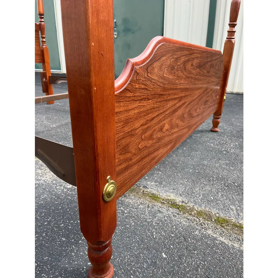 Queen SIze Broyhill Cherry Four Poster Bed Frame