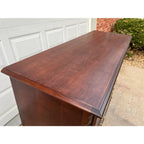 10-Drawer Georgian Style Banded Mahogany Chest of Drawers