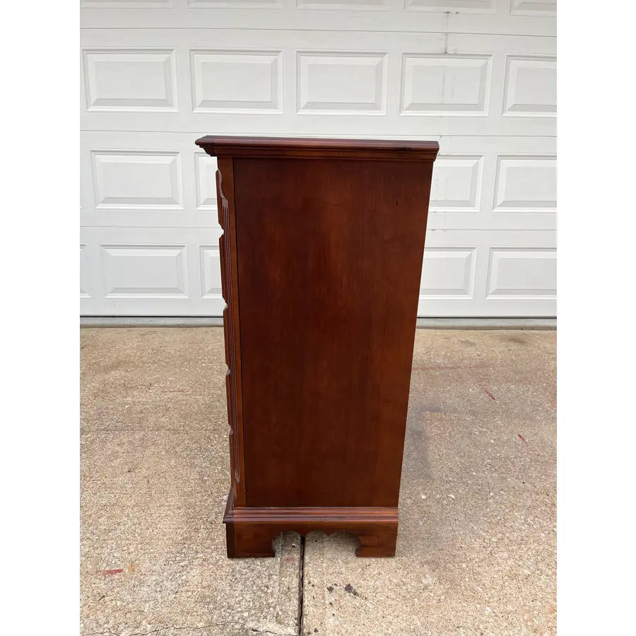 10-Drawer Georgian Style Banded Mahogany Chest of Drawers