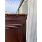 1910s Revell & Co Jacobean Carved Walnut Dining Cabinet