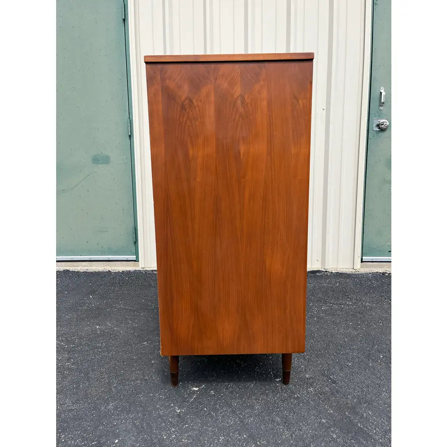 1960s Hooker Mainline Walnut Tall Dresser