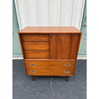 1960s Hooker Mainline Walnut Tall Dresser