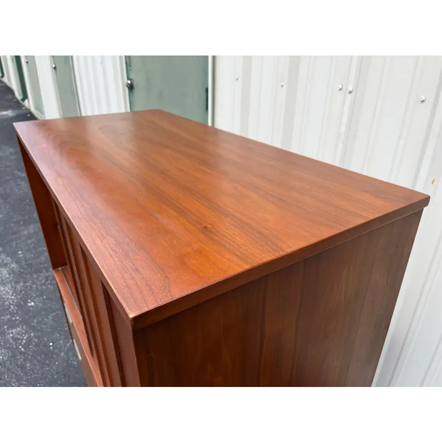 1960s Hooker Mainline Walnut Tall Dresser