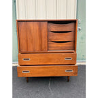 1960s Hooker Mainline Walnut Tall Dresser