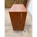 1960s Mainline by Hooker Walnut Four Drawer Tall Chest of Drawers- Newly Refinished