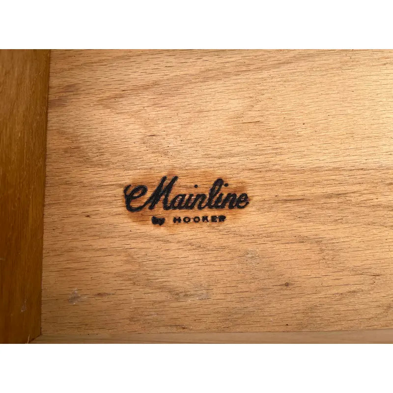 1960s Mainline by Hooker Walnut Four Drawer Tall Chest of Drawers- Newly Refinished