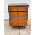 1960s Ward Furniture Mid-Century Modern 4-Drawer Chest of Drawers
