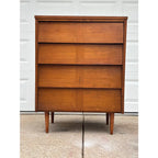 1960s Ward Furniture Mid-Century Modern 4-Drawer Chest of Drawers