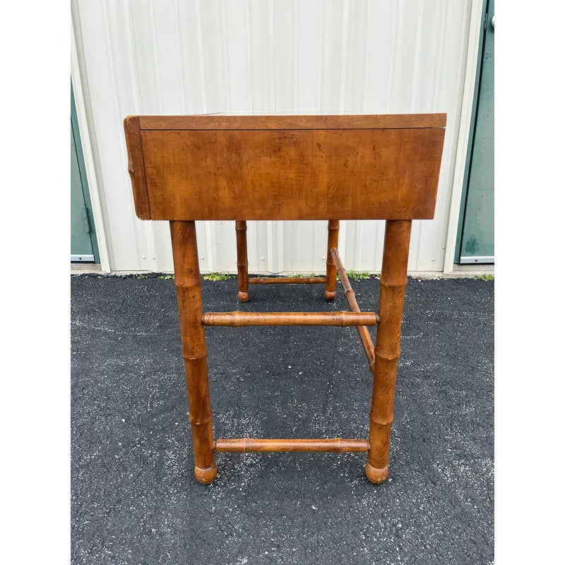 1970's American of Martinsville Faux Bamboo Writing Desk