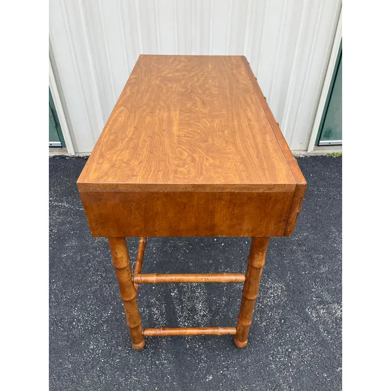 1970's American of Martinsville Faux Bamboo Writing Desk