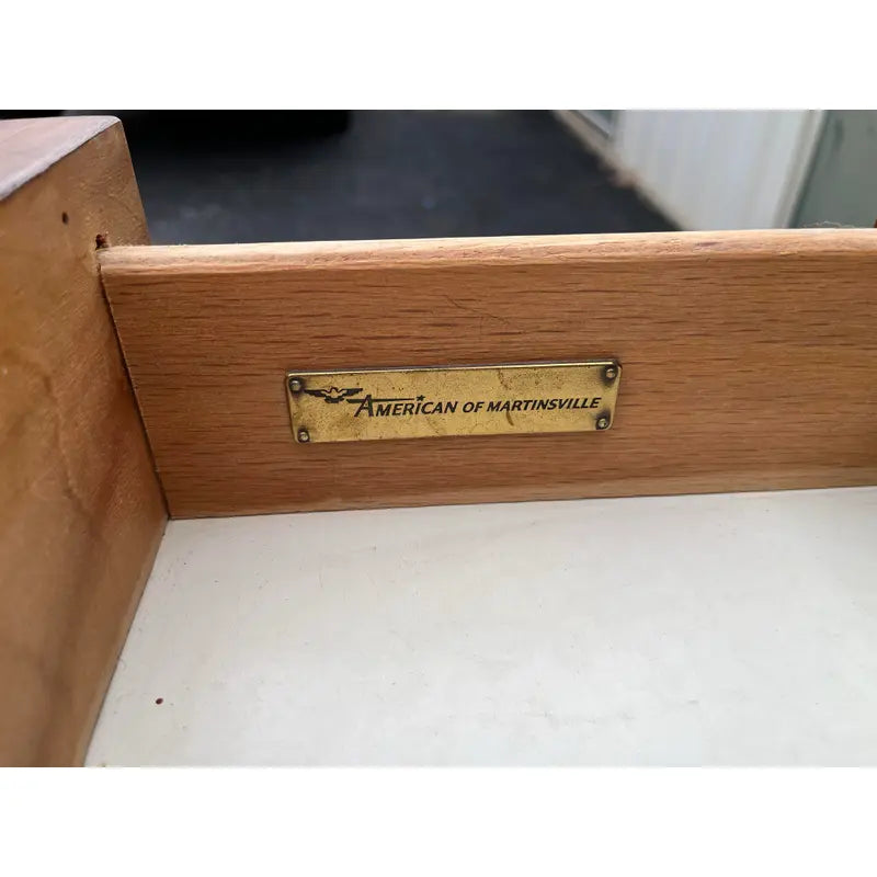 1970's American of Martinsville Faux Bamboo Writing Desk