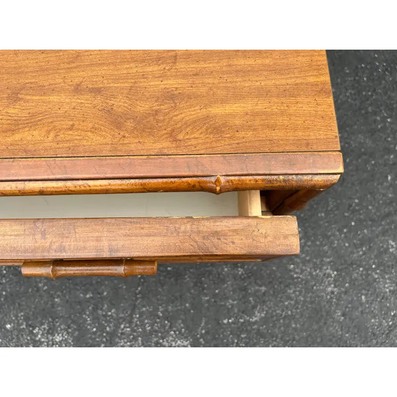 1970's American of Martinsville Faux Bamboo Writing Desk