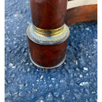 1970s Baker Furniture Empire Style Mahogany Two-Drawer Side End Table