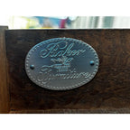 1970s Baker Furniture Empire Style Mahogany Two-Drawer Side End Table