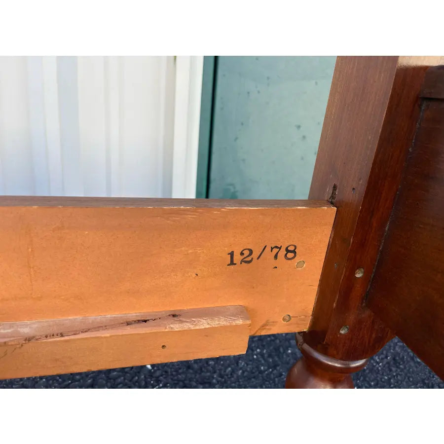 1970s Cresent Furniture Queen Cherry Poster Bed Frame