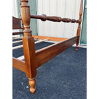 1970s Cresent Furniture Queen Cherry Poster Bed Frame