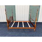1970s Cresent Furniture Queen Cherry Poster Bed Frame