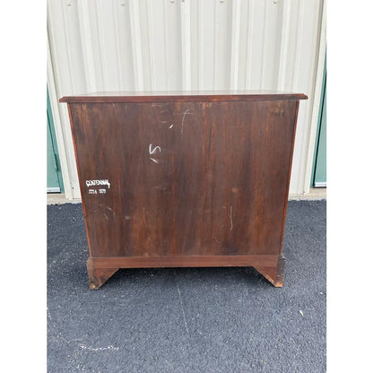 1970s Statton Trutype Cherry Chippendale Bachelor Chest Nightstand With Pullout Table