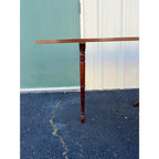 1980s Baker Furniture “Party Butler” Mahogany Expandable Serving Tray Table