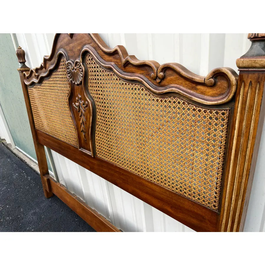 1980s Drexel Brittany Collection French Country Queen Headboard