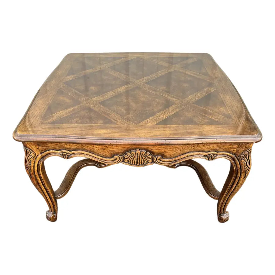 1980s Drexel Heritage French Country Walnut Side Table