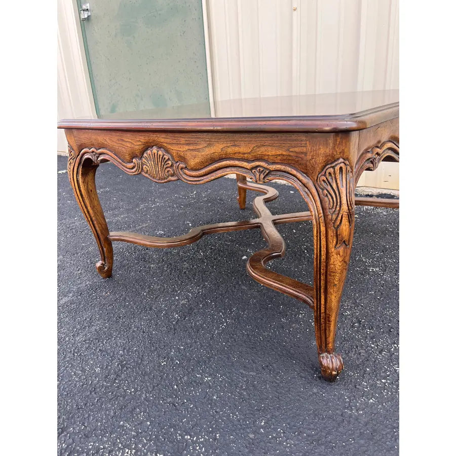 1980s Drexel Heritage French Country Walnut Side Table