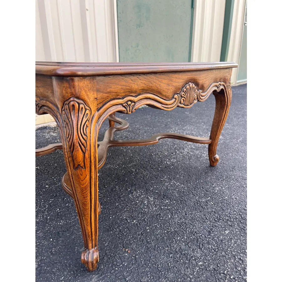 1980s Drexel Heritage French Country Walnut Side Table
