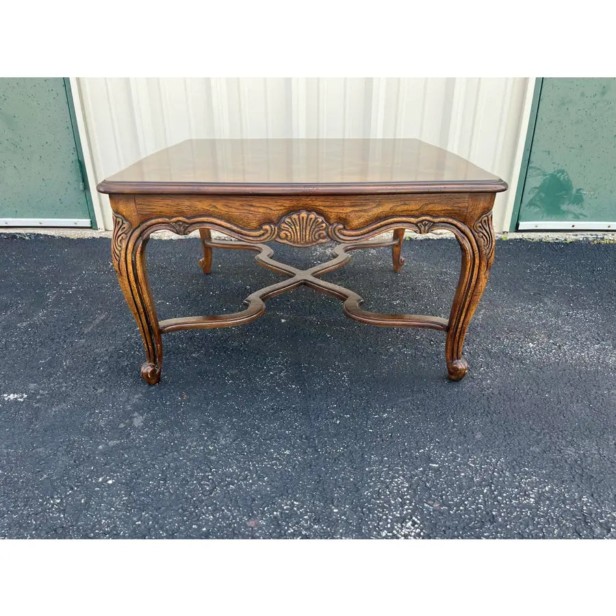 1980s Drexel Heritage French Country Walnut Side Table