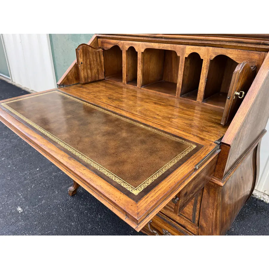 1980s Drexel Heritage Grand Villa Collection Bombay Secretary Desk With Hutch