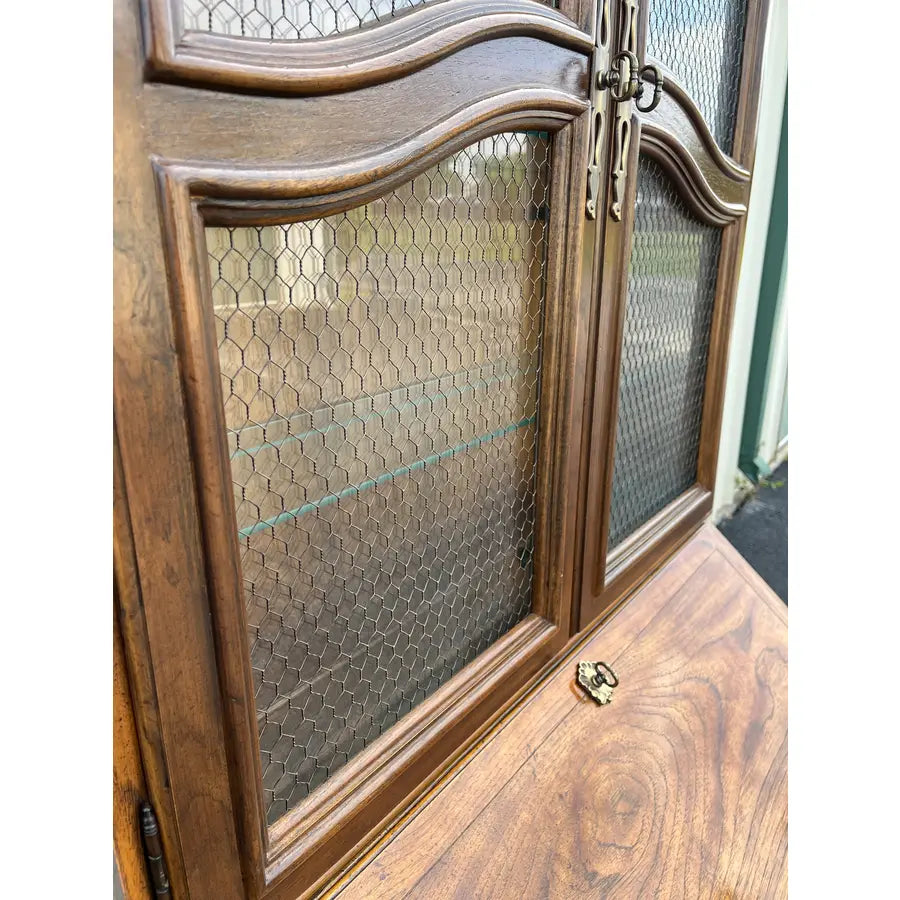 1980s Drexel Heritage Grand Villa Collection Bombay Secretary Desk With Hutch
