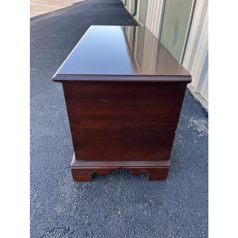 1980s Ethan Allen Georgian Court Cherry Blanket Chest