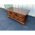 1980s Ethan Allen Georgian Court Cherry Blanket Chest