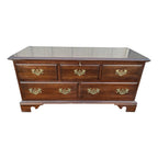 1980s Ethan Allen Georgian Court Cherry Blanket Chest