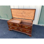 1980s Ethan Allen Georgian Court Cherry Blanket Chest