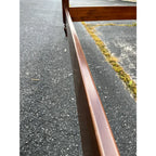 1980s Ethan Allen Georgian Court Cherry King Poster Bed Frame