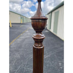 1980s Ethan Allen Georgian Court Cherry King Poster Bed Frame