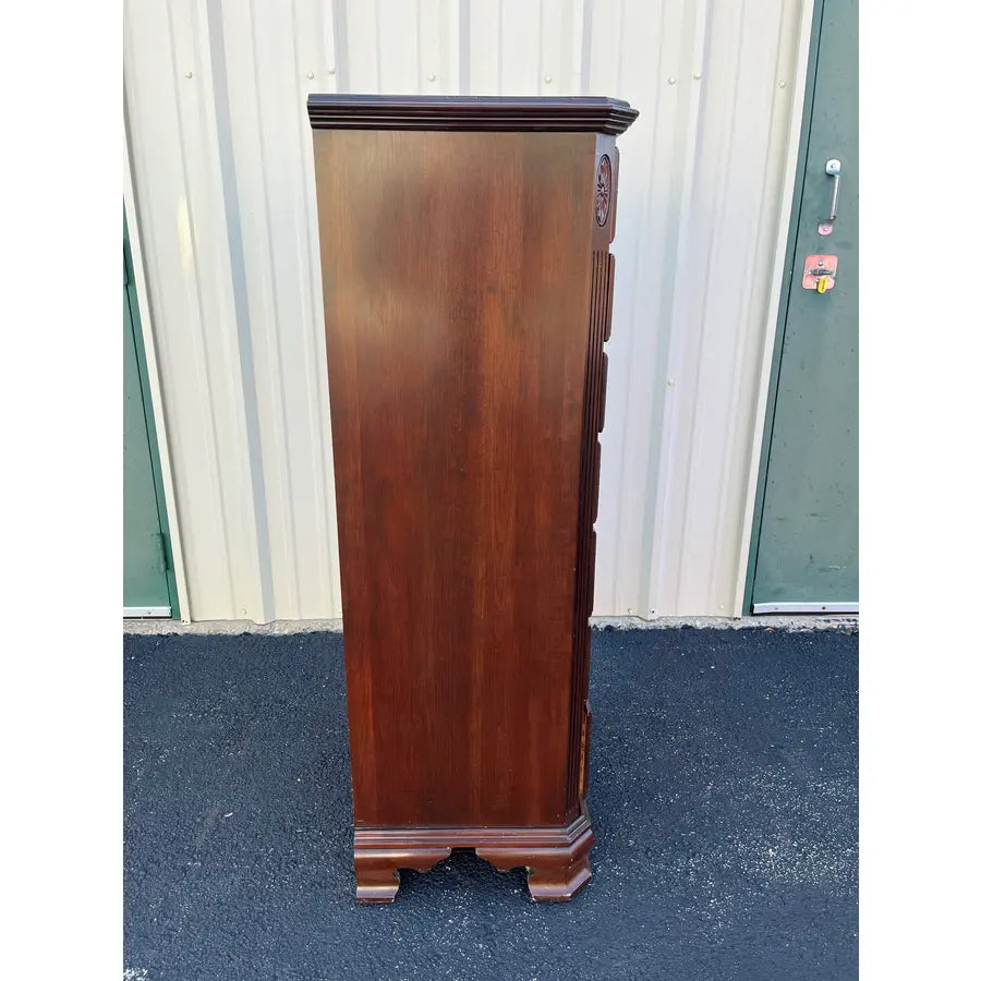 1980s Ethan Allen Georgian Court Cherry Lingerie Chest of Drawers