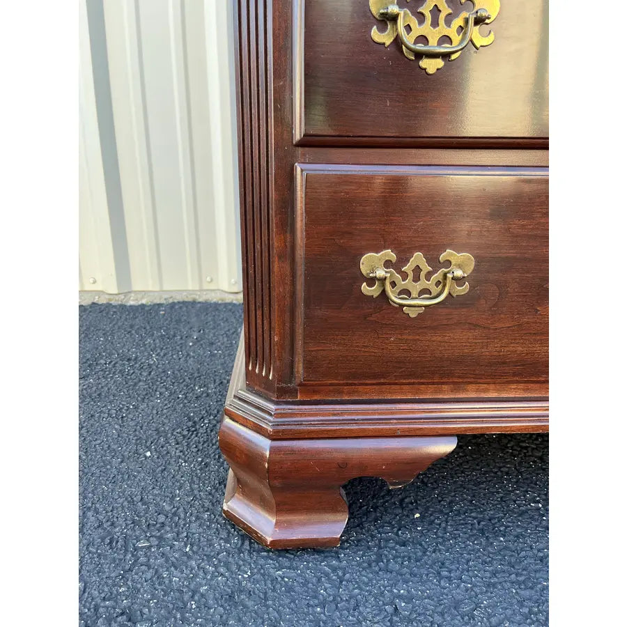 1980s Ethan Allen Georgian Court Cherry Lingerie Chest of Drawers