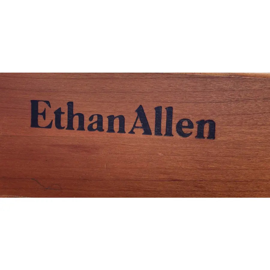 1980s Ethan Allen Georgian Court Cherry Nightstands- A Pair