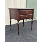 1980s Ethan Allen Georgian Court Cherry Nightstands- A Pair