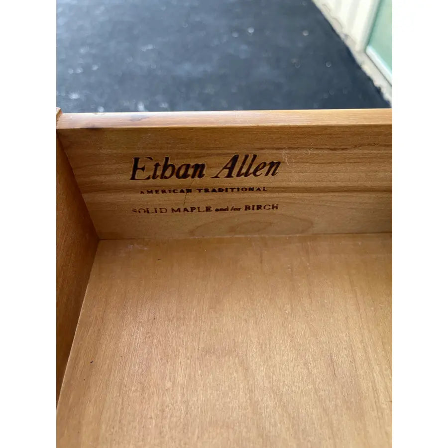 1980s Ethan Allen Maple and Birch Cabinet