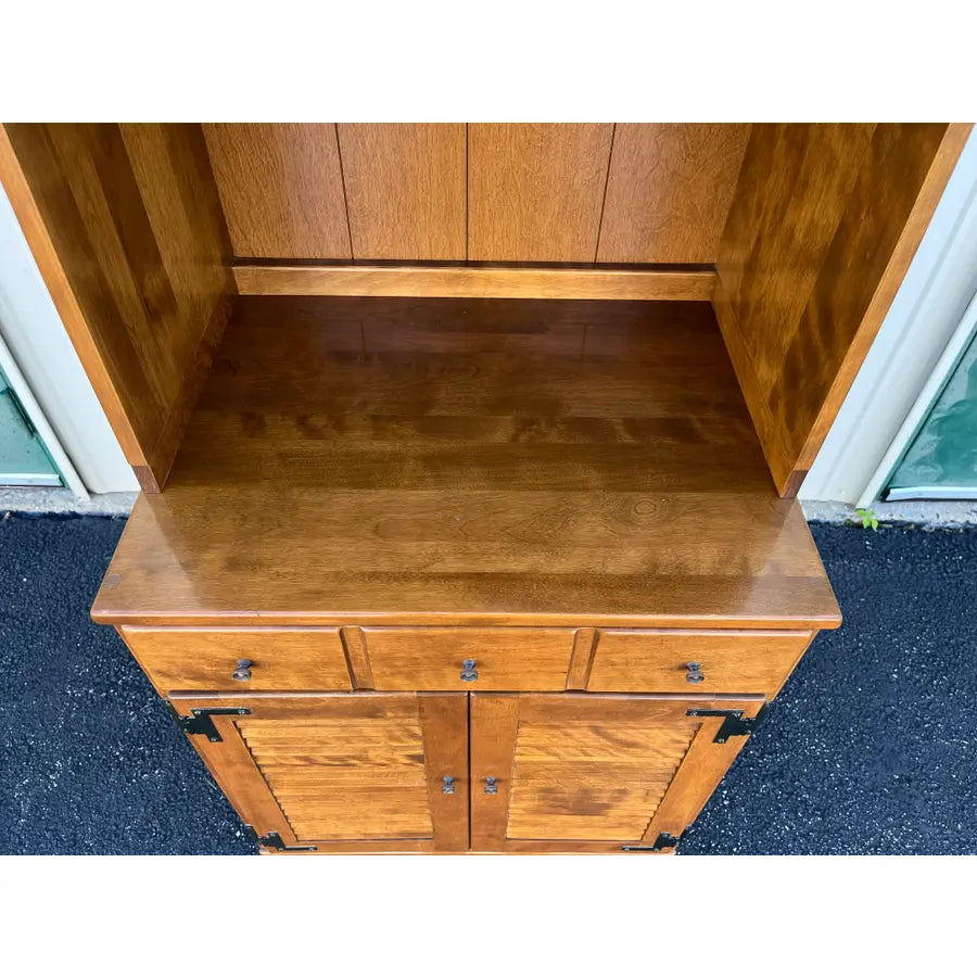 1980s Ethan Allen Maple and Birch Cabinet
