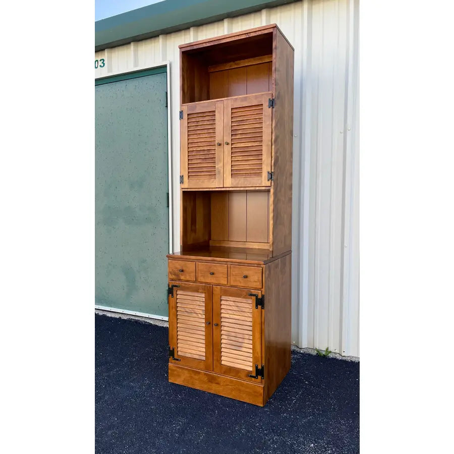 1980s Ethan Allen Maple and Birch Cabinet