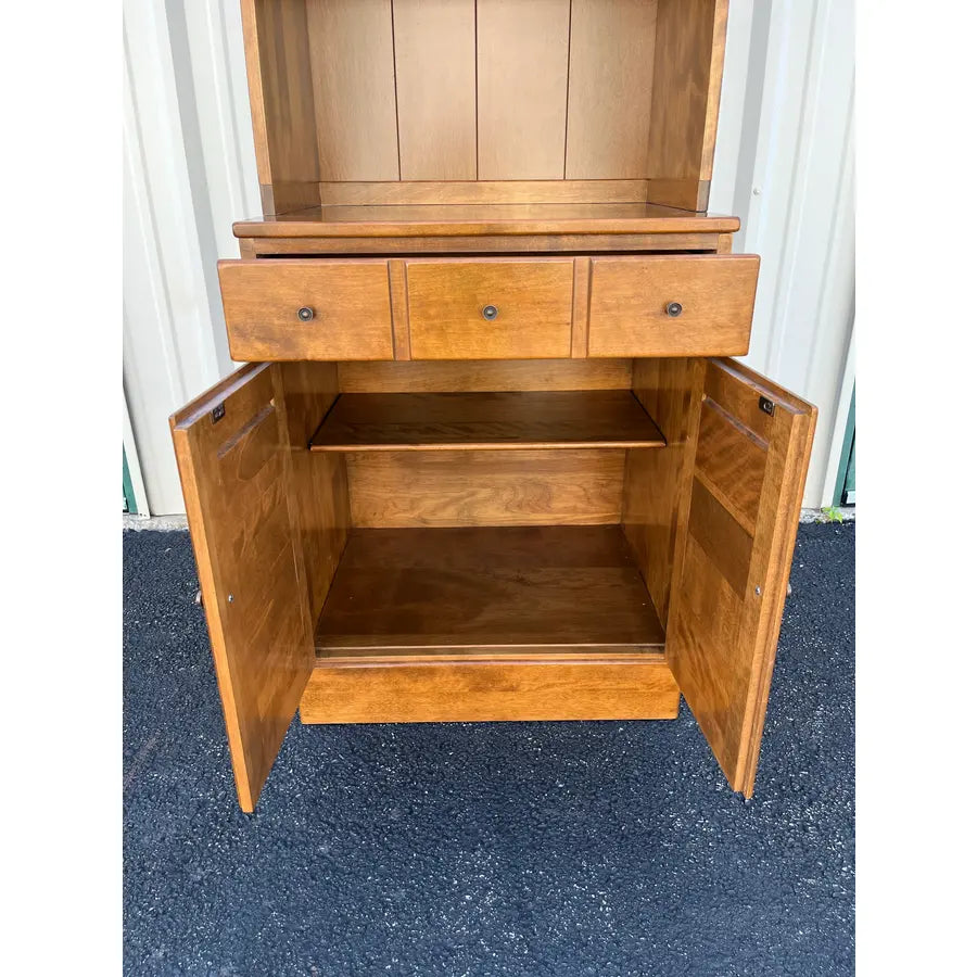 1980s Ethan Allen Maple and Birch Cabinet