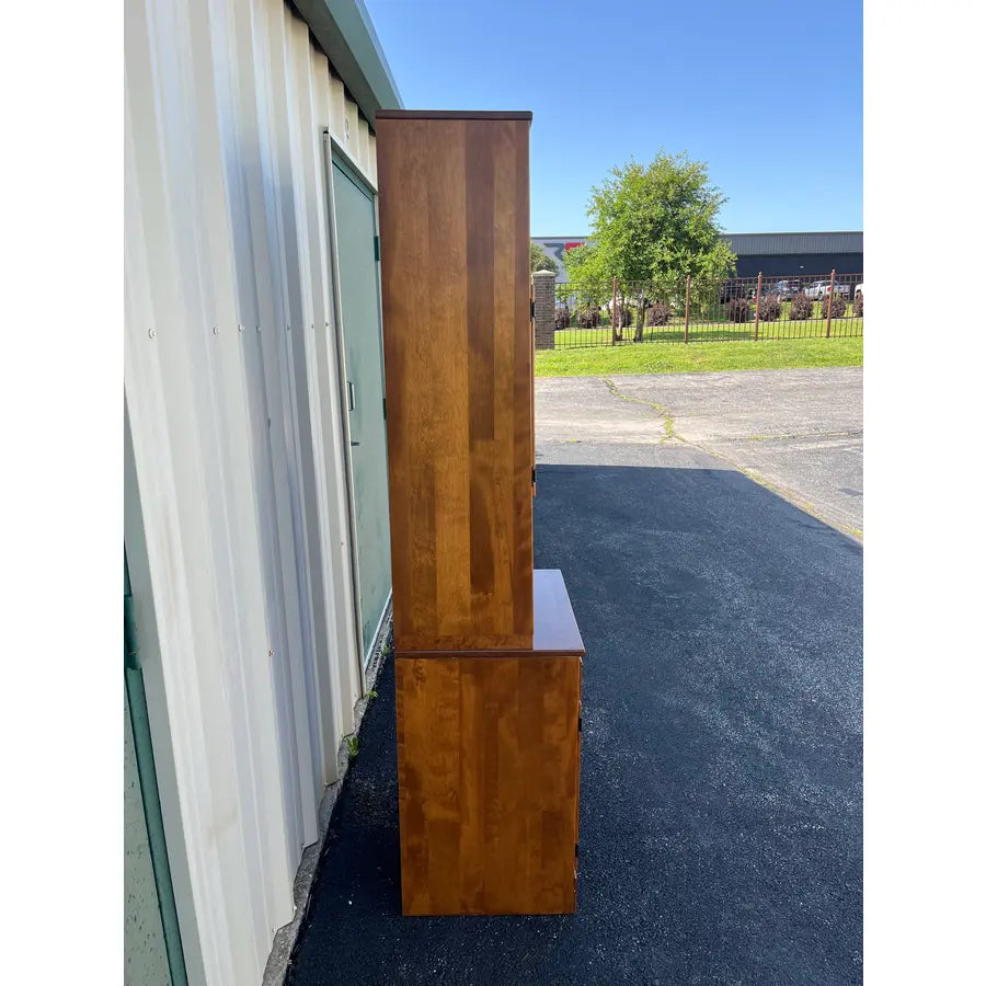 1980s Ethan Allen Maple and Birch Cabinet