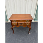 1980s Harden Queen Anne Style New England Cherry Lowboy Chest of Drawers