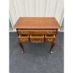 1980s Harden Queen Anne Style New England Cherry Lowboy Chest of Drawers