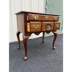 1980s Harden Queen Anne Style New England Cherry Lowboy Chest of Drawers